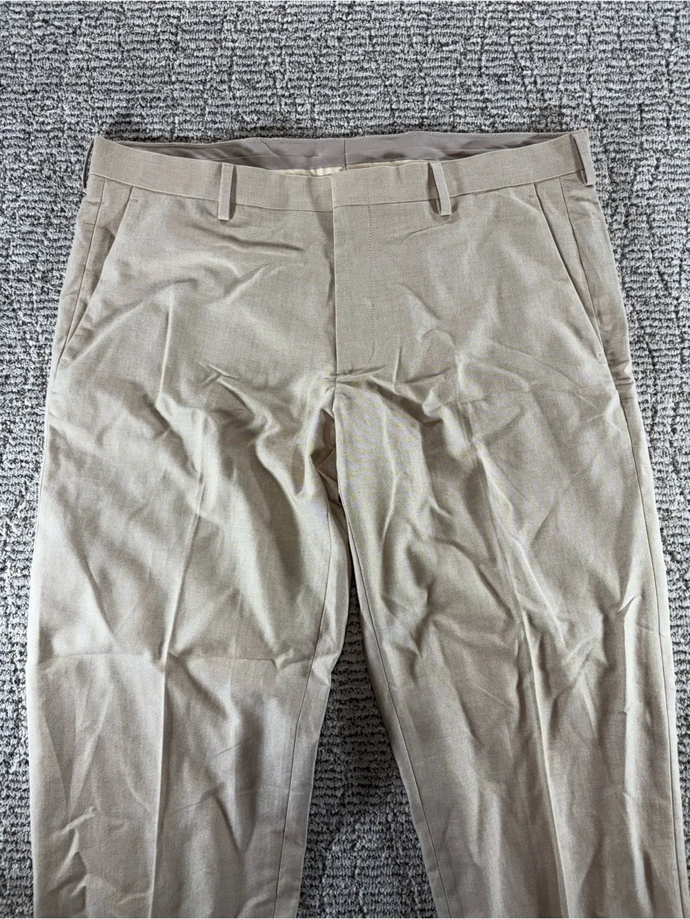 NWT J.Crew Men's 34/32 Khaki‎ Ludlow Slim-Fit Portuguese Cotton Oxford Suit Pant